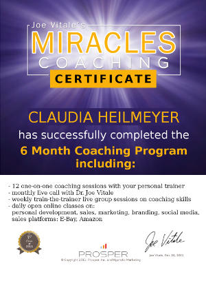 Zertifikat Miracles Coaching